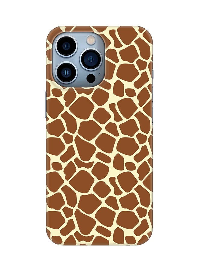 Stylizedd Case for Apple iPhone 14 Pro Slim Snap Classic Series Mobile Cover Hard PC Shield Matte Finish Print - Somali Giraffe Skin Print