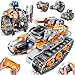 MOJINO 5 in 1 STEM Building Set with LED Light APP  Remote Controlled Cars Building Toys Kit RC Robot Tank Sleigh Tracked Racer 554 PCS Toy Gifts for Kids Boys Girls Ages 6 7 8 9 10 11 12 Year - Image 2