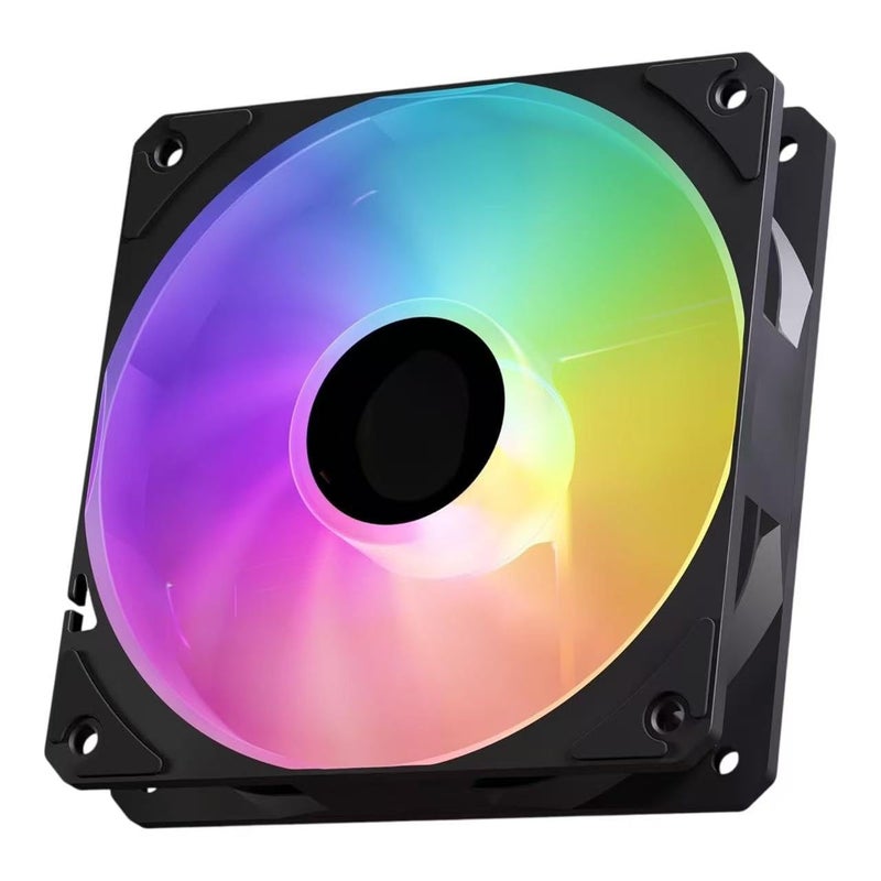 Foxtec ARGB 120mm PWM Fan â€“ High Performance 4-Pin PWM + 3-Pin Addressable RGB LED Quiet Case Fan, Adjustable Speed, for Gaming PC Case & CPU Cooling - Image 4