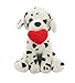 Plushland Cute Pawpals Puppy Dog Plush Stuffed Animal Girlfriend Toy Comes with Red Heart for Girls on Valentines Day 8 inches Dalmatian - Image 2