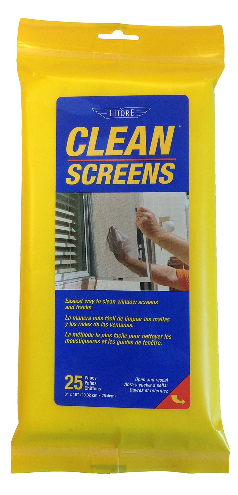 Ettore Clean Screens Wipes Per Pack, 25 Count (Pack Of 1), No Color - Image 1