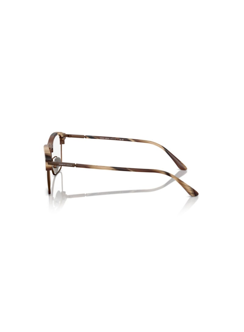GIORGIO ARMANI Giorgio Armani Man Rectangular  Eyeglasses- Ar 7262 - Lense Size:54Mm - Matte Brown Horn - Image 2