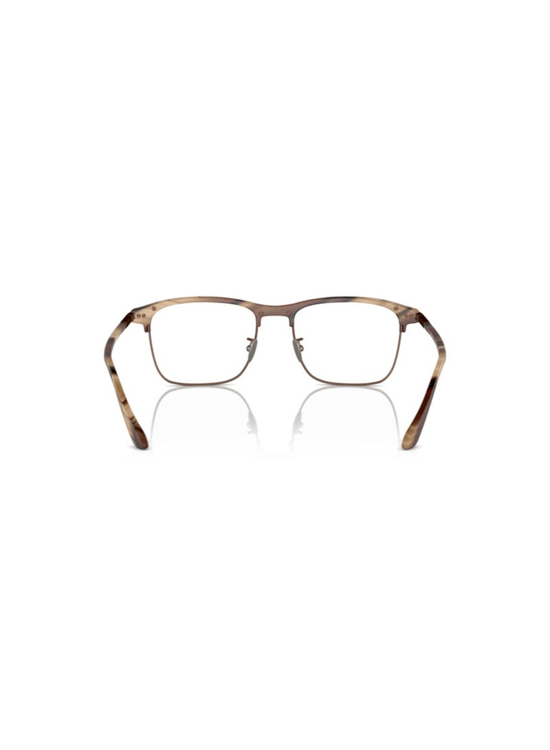 GIORGIO ARMANI Giorgio Armani Man Rectangular  Eyeglasses- Ar 7262 - Lense Size:54Mm - Matte Brown Horn - Image 3