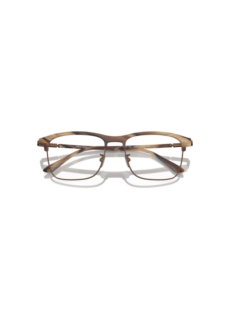 GIORGIO ARMANI Giorgio Armani Man Rectangular  Eyeglasses- Ar 7262 - Lense Size:54Mm - Matte Brown Horn - Image 5