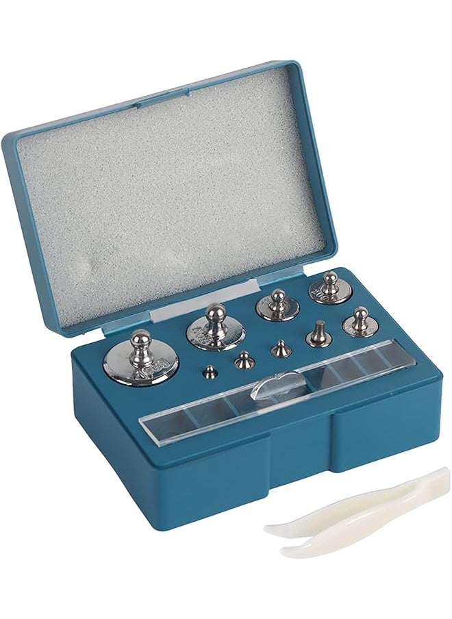 PROMASS promass Calibration Weight Set, 17Pcs 211.1g, 10mg-100g Precision Weight, with Storage Case and Tweezer, for Jewelry Scale, General Laboratory  - Image 1