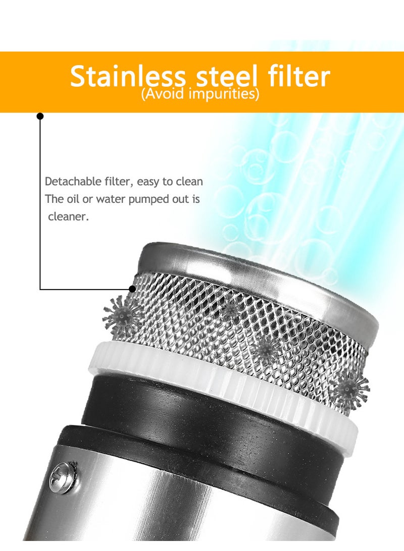 DC 12V/24V Submersible Pump for Pumping Diesel Oil Water 51mm Water Oil Diesel Fuel Transfer Pump Refueling with Fliter Screen - Image 4