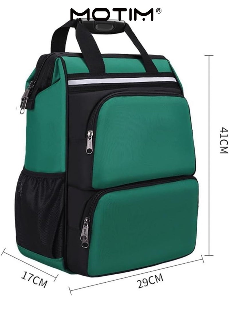 Motim Electrician's Tool Backpack Bag Large Capacity Scratch Resistant Oxford Waterproof Electrician Organizer with Pockets Comfort & Practicality Storage Carrier Bag for Hand tool - Image 5