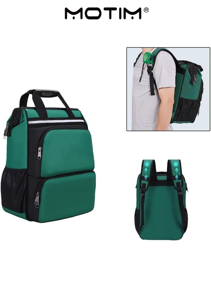 Motim Electrician's Tool Backpack Bag Large Capacity Scratch Resistant Oxford Waterproof Electrician Organizer with Pockets Comfort & Practicality Storage Carrier Bag for Hand tool - Image 4