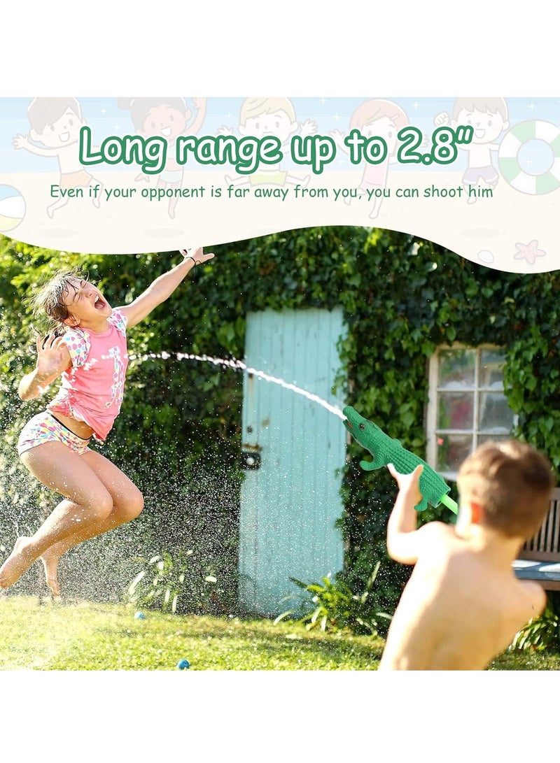 KASTWAVE Water Toy for Kids, Alligator Water Pistol Squirt Toy Water Blaster Water Soaker Blaster Small Pistol Outdoor Beach Garden Pool Bath Party Water Fighting Children Girls Boys Toys, Green - Image 5