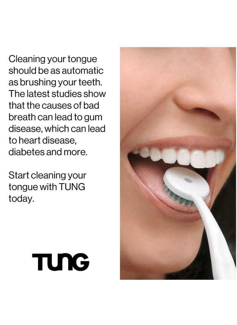 Tung - Fresh Mint Tongue Cleaning Gel Paste Advanced Formula With Zinc To Remove Bad Breath Odor Eliminator Use With Tongue Brushes & Scrapers Size 85Grams - Image 1