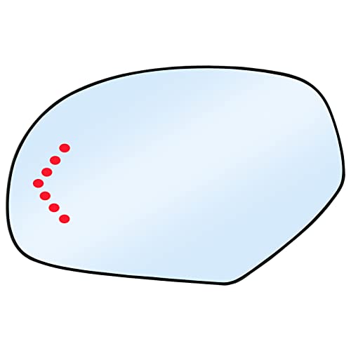 SKARUMMER Driver Left Side Heated Mirror Glass Replacement for Chevy Chevrolet Silverado Avalanche Suburban GMC Sierra Yukon Cadillac Escalade Exterior Side Power Heated Signal Mirror 15874992 - Image 1