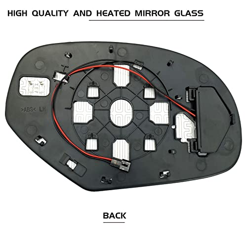 SKARUMMER Driver Left Side Heated Mirror Glass Replacement for Chevy Chevrolet Silverado Avalanche Suburban GMC Sierra Yukon Cadillac Escalade Exterior Side Power Heated Signal Mirror 15874992 - Image 2