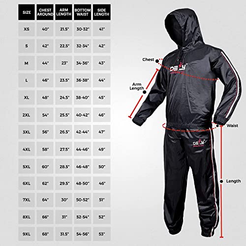 DEFY Challenge Your Fear DEFY Heavy Duty Sauna Suit for Weight Loss Full Body Wrap Hoodie Men Women Anti-Rip Sweat suit Gym Workout Exercise Gear - Image 3