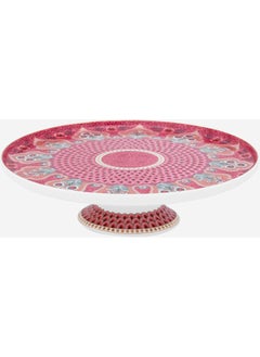 Pip Studio Flower Festival Red Porcelain Cake Stand 21 cm  - Image 2