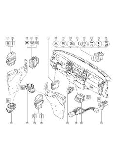 NIBEMINENT Replacement Emergency Hazard Warning Light Switch For Renault Primastar  - Image 5