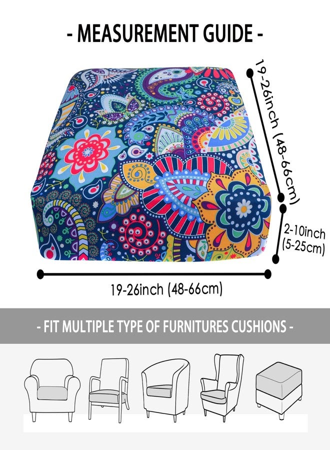 FORCHEER Sofa Cushion Covers, Stretch Printed Seat Cushion Protector Sofa Couch Cushion Cover Couch Seat Slipcovers Washable Furniture Protector(1PC,Style 1) - Image 3