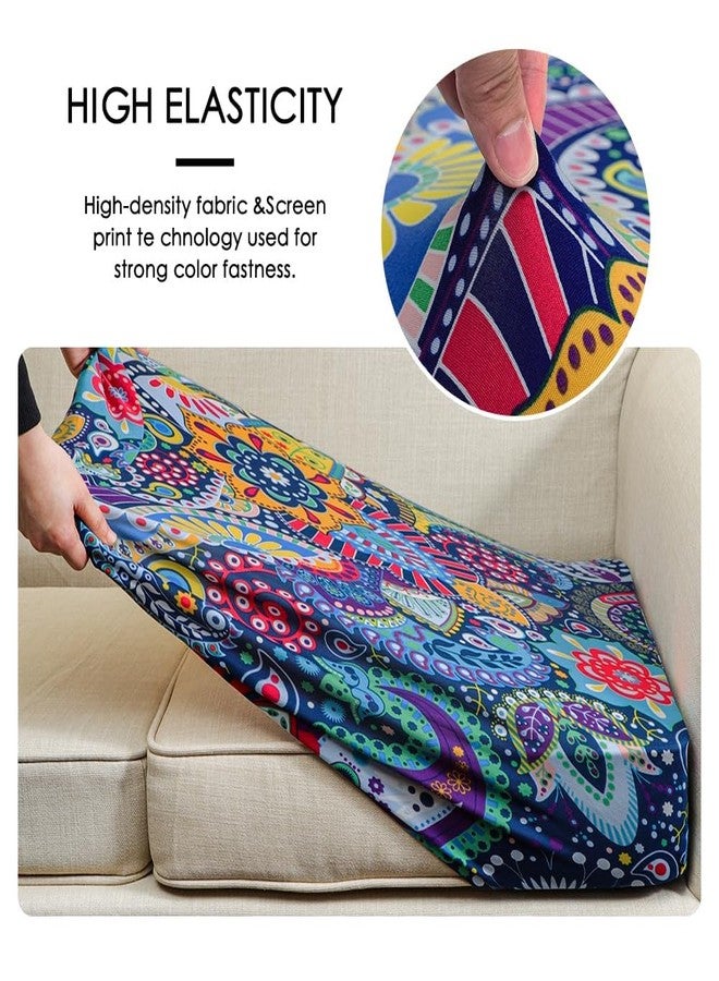 FORCHEER Sofa Cushion Covers, Stretch Printed Seat Cushion Protector Sofa Couch Cushion Cover Couch Seat Slipcovers Washable Furniture Protector(1PC,Style 1) - Image 4