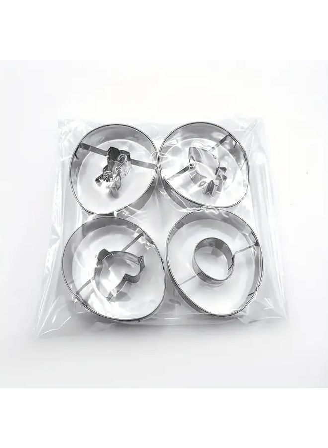 4pcs Easter Cookie Cutter Set Pastry Biscuit Mold Baking Tools Kitchen Accessories - Image 5