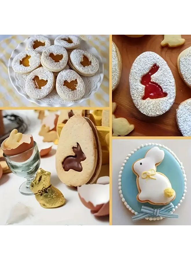 4pcs Easter Cookie Cutter Set Pastry Biscuit Mold Baking Tools Kitchen Accessories - Image 4