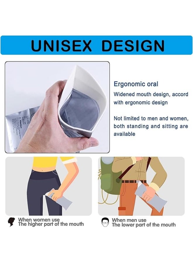 20 قطعة من أكياس البول الطارئة للاستخدام مرة واحدة، أكياس بول محمولة للتخييم، أكياس بول للسفر، حقيبة بول محمولة للطوارئ في حالات الازدحام المروري، أكياس قيء للرجال والنساء والأطفال - Image 2