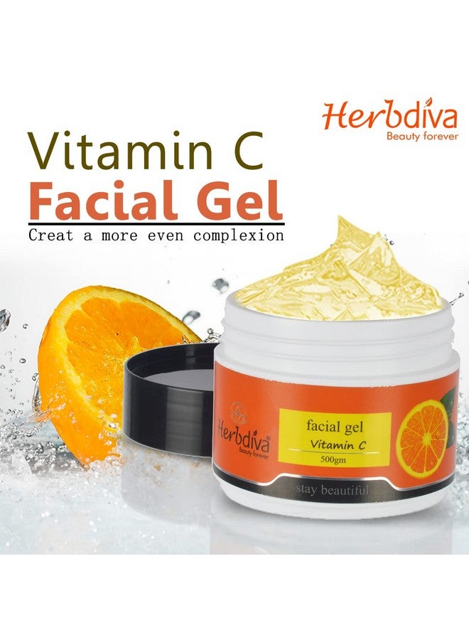 Herbdiva Vitamin C Face Gel To Gives Skin a Youthful Glow,500G - Image 2