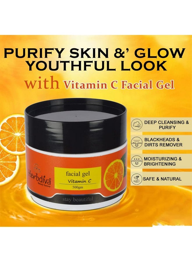 Herbdiva Vitamin C Face Gel To Gives Skin a Youthful Glow,500G - Image 3