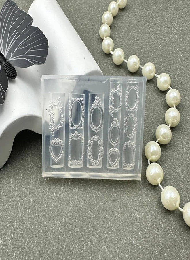 Buildcon Nail Charms, 3D Nail Molds for Creative Nail Art Designs, Professional Nail Art Accessories with Retro Photo Frame Style, Ideal for DIY Manicure and Salon Use - Image 3