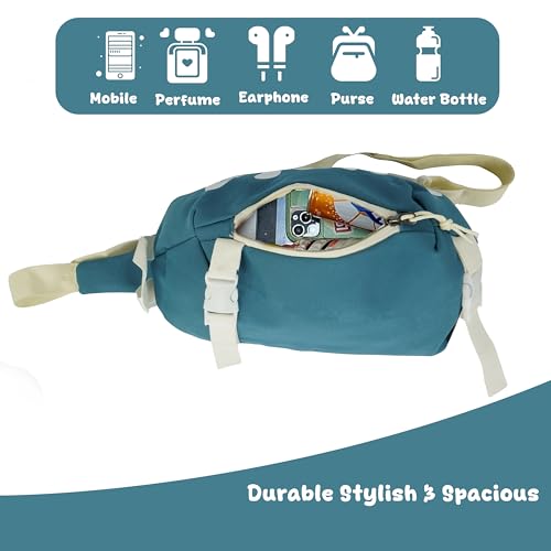 SNDIA Sling Bag for Men Stylish Crossbody Backpack for Men & Women, Messenger Bags, Casual Shoulder Bag, Chest Bag (Teal, 31x15x18cm) - Image 5