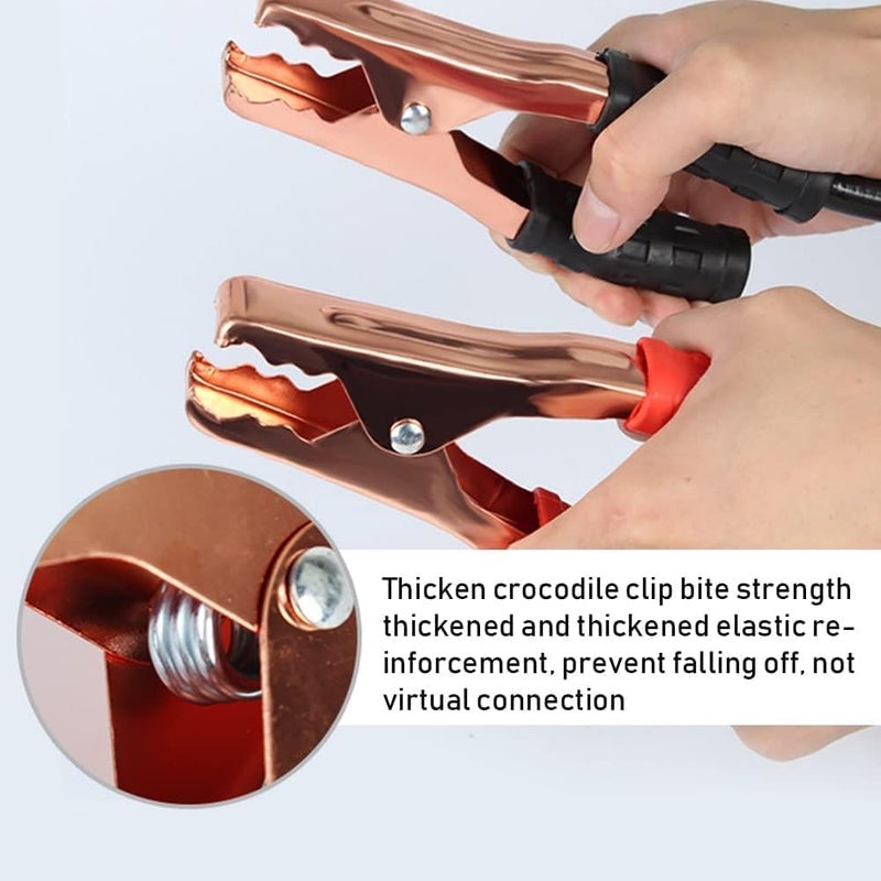 JUGTE كابل شحن بطارية السيارة JUGTE الثقيل مع مشابك سلك التمساح وحقيبة حمل - 500 أمبير - Image 4