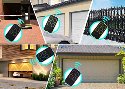 XIHADA Universal Garage Door Opener Remote Cloner Universal Gate Opener Remote Cloning Homelink Programmable Learning Key Fob 4-Buttons Multi Frequency 280MHZ-868MHZ (1, Blue) - Image 5