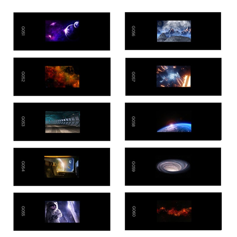AK-S06 Slide Set Transparencies for AK-R21 Camera Flash Projector, Pack of 10pcs - Image 1