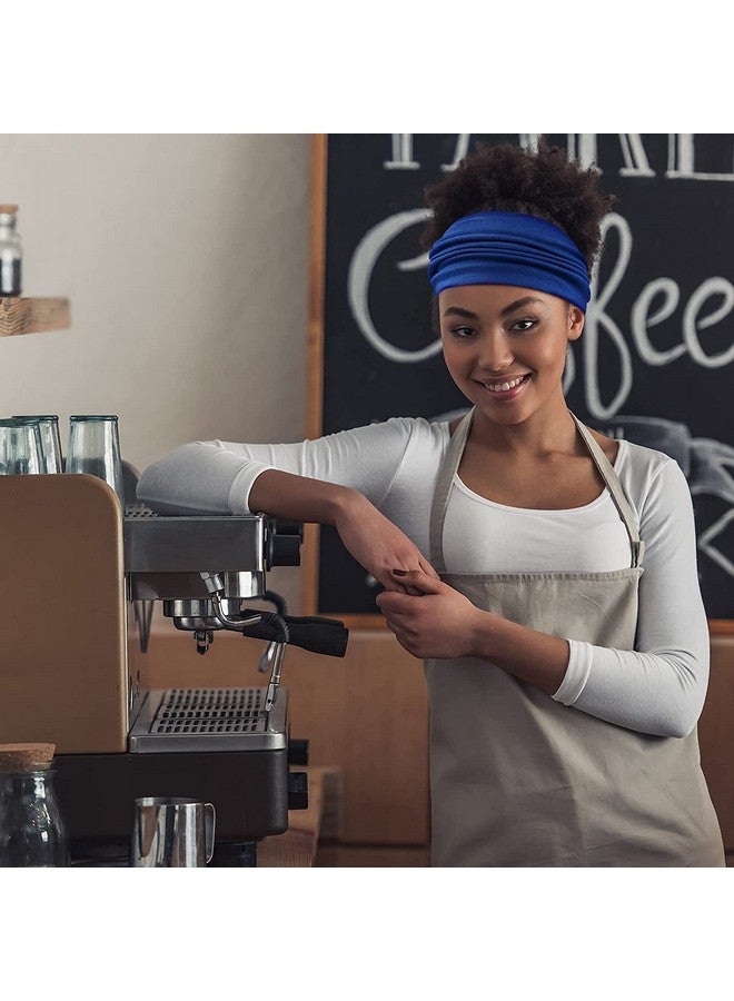 Yeshan Wide Headbands For Women No Slip African Boho Headbands Solid Bandana Headbands Elastic Yoga Workout Sweat Bands Running Sport Turban Knotted Headwrapspack Of 6 - Image 4