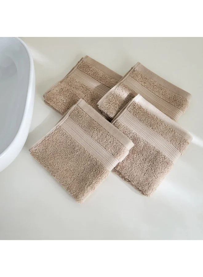 هوم بوكس طقم مناشف وجه Air Rich 4 قطع 30 × 30 سم