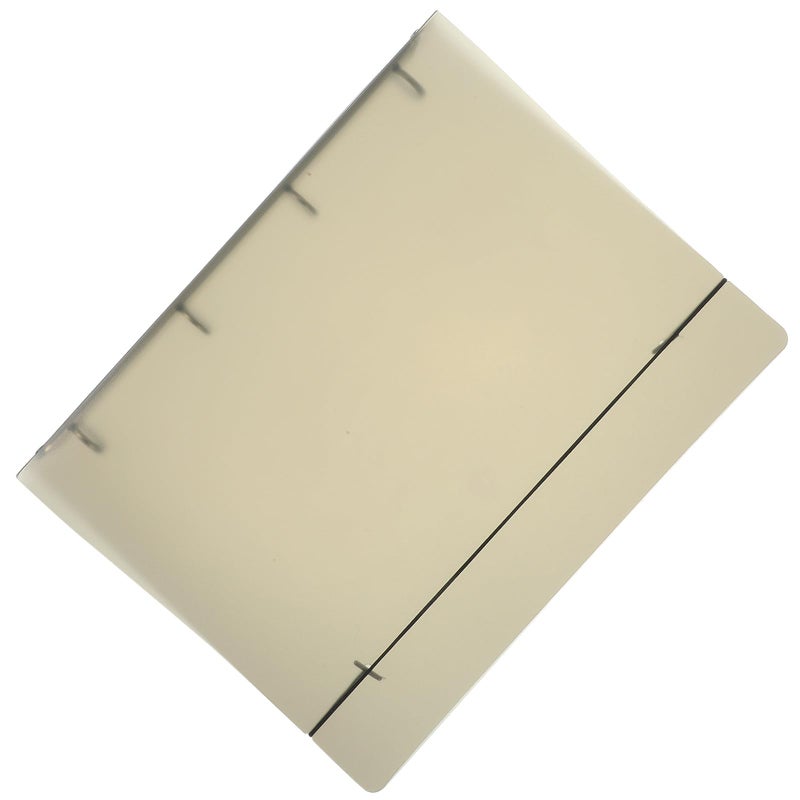 Large Capacity 4 Hole Expanding File Folder A4 Size Frosted Brown 120 Sheet Document Organizer - Image 2