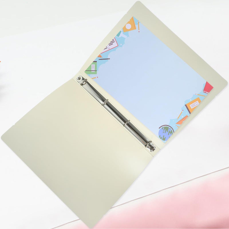 Large Capacity 4 Hole Expanding File Folder A4 Size Frosted Brown 120 Sheet Document Organizer - Image 5