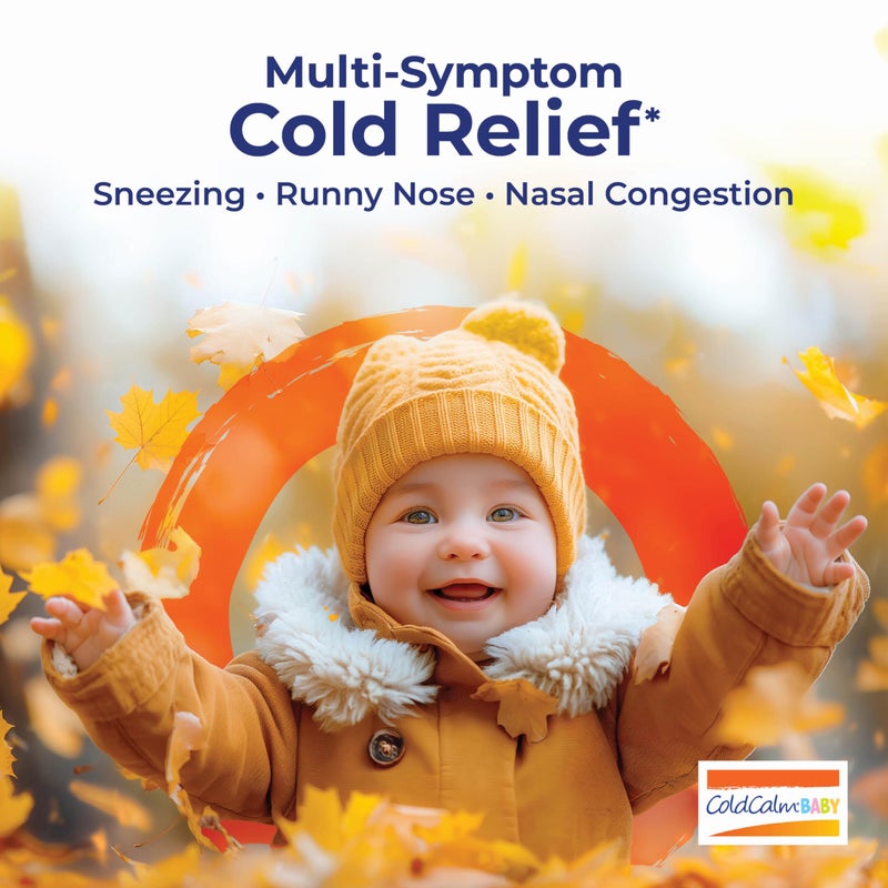 Boiron ColdCalm Baby Single-Use Drops for Relief from Cold Symptoms of Sneezing, Runny Nose, and Nasal Congestion - Sterile and Non-Drowsy Liquid Doses - 30 Count - Image 2