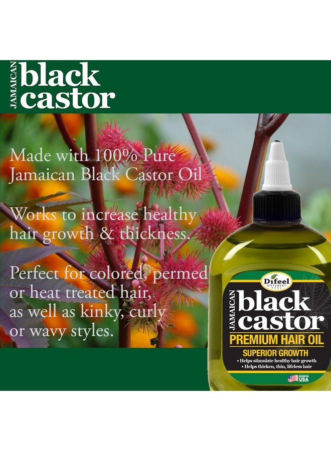 difeel Superior Growth Jamaican Black Castor Premium Hair Oil 7.1 Oz. - Image 2