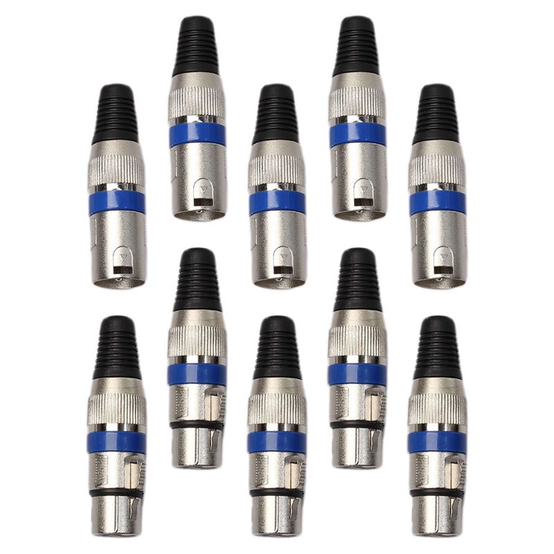 10pcs Connector: Male & Female Microphone Connector Adapter - 3 Audio Adapter Signal Transmission - Image 4