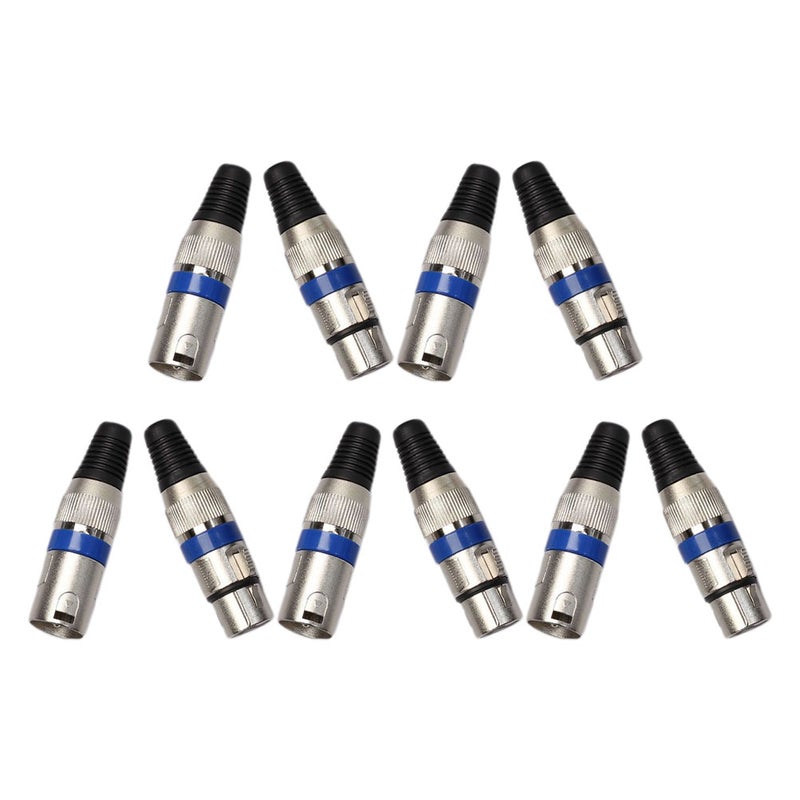10pcs Connector: Male & Female Microphone Connector Adapter - 3 Audio Adapter Signal Transmission - Image 5