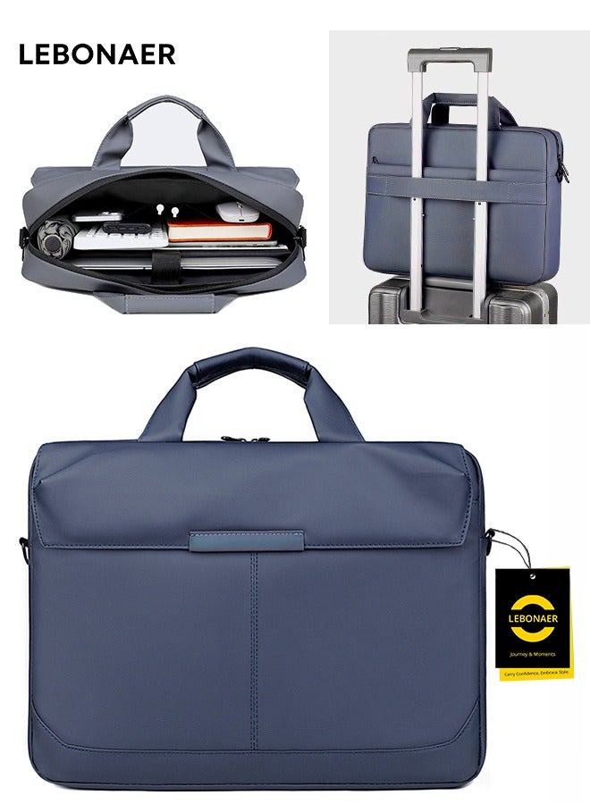 lebonaer Backpack for Men and Women, Professional Laptop Backpack with Dedicated Shock-Absorption Protection Layer & Thickened Liner for Electronics Safety. Features Anti-Slip Shoulder Straps, Multiple Organized Compartments, Practical Back Pocket, Thickened Comfortable Handles and Wear-Resistant Buckles. Perfect for Business Travel, Work Commute, Casual Outings, Social Occasions, College Study, Daily Use. Made of Durable, Splash-Resistant, Easy-Clean Material with Excellent Shape Retention. Versatile EDC Backpack with Smart Storage Solution for Laptop, Tablet, Documents and Personal Items. Unisex Design with Secure Carrying System, Suitable for Office Professionals, Students, Travelers. Large Capacity Backpack with Separate Pockets for Optimal Organization. Water-Resistant Nylon Backpack with Comfortable Ergonomically Designed Straps for Long Time Use. Modern Stylish Design for Business Men and Women, Perfect Gift Idea for Coworkers, Friends. Durable Construction with Reinforced Stitc - Image 1