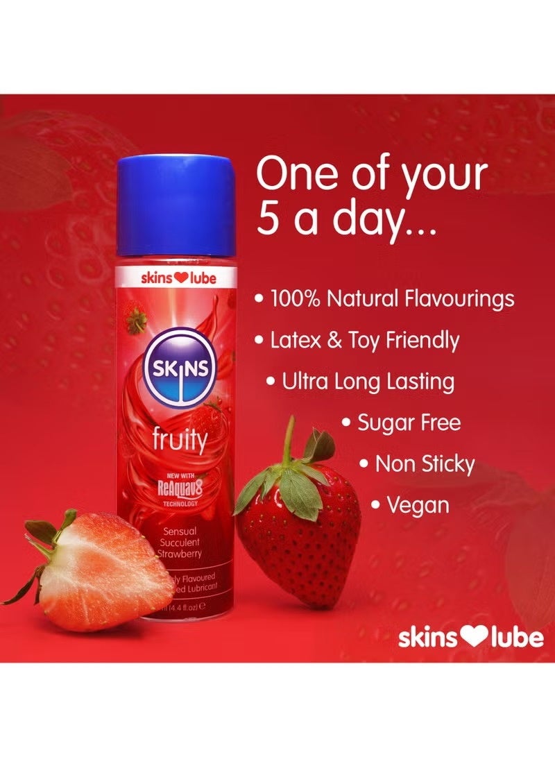 سكينز مزلق سكينز برائحة الفراولة، أساس مائي، 130 مل - Image 2