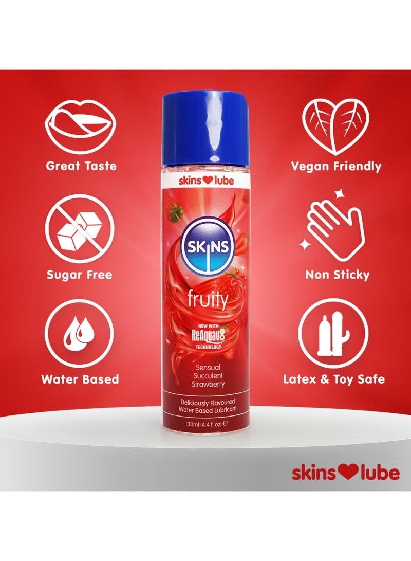 سكينز مزلق سكينز برائحة الفراولة، أساس مائي، 130 مل - Image 3