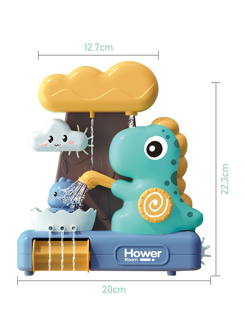 Generic - Dinosaur Baby Bath Toy for Toddlers Gift (2-5Years Kids)-Watering Shower Toy, Fun Spinning Gear for Toddler or Baby Bath Time Sensory Development &Cognitive-Bath Tub Toys - Image 1