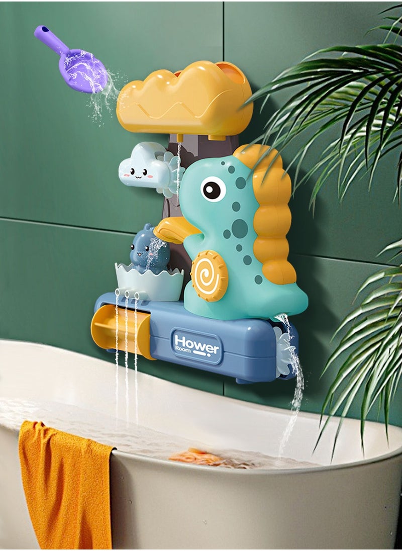 Generic - Dinosaur Baby Bath Toy for Toddlers Gift (2-5Years Kids)-Watering Shower Toy, Fun Spinning Gear for Toddler or Baby Bath Time Sensory Development &Cognitive-Bath Tub Toys - Image 1