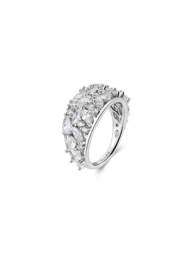 Rosato Gemma Sterling Band Ring