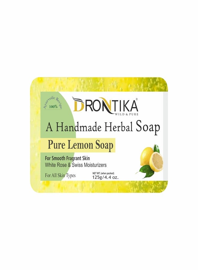 Drontika Wild & Pure Handmade Assorted Bath Soap Lemon and Fruit Combo Of Fresh (Pack Of 8) Each 125gm - Image 4