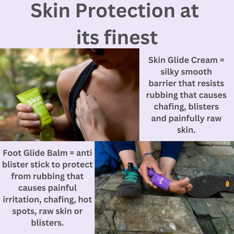 BodyGlide Skin Glide & Foot Glide Gift Set | Blister Protection and Anti Chafing Cream | Complete Skin Protection for Sports, Play & Everyday | 1.6oz Skin Glide & 0.8oz Foot Glide - Image 3