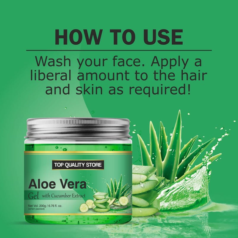 Top Quality Top Quality Store Green Aloe Vera skin Gel 100 Pure Natural Gel Ideal for Skin Face Acne Scars Hair Care Moisturizer Dark  - Image 4