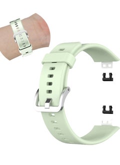 Huawei Watch Band, Soft Silicone Strap Compatible with Huawei Watch Fit(TIA-B09/TIA-B19)/Fit New/FIT Special Edition(B39), Adjustable Replacement Band for Huawei Watch, Light Green