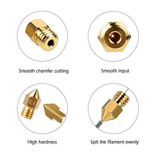 Comgrow 25PCS MK8 Ender 3 V2 Nozzles 0.4MM, 3D Printer Brass Hotend Nozzles with DIY Tools Storage Box for Creality Ender 3/Ender 3 Pro/Ender 3 Max/5 Pro/Ender 3 S1/Ender 3 Neo/CR 10 Series 3D Printer - Image 3